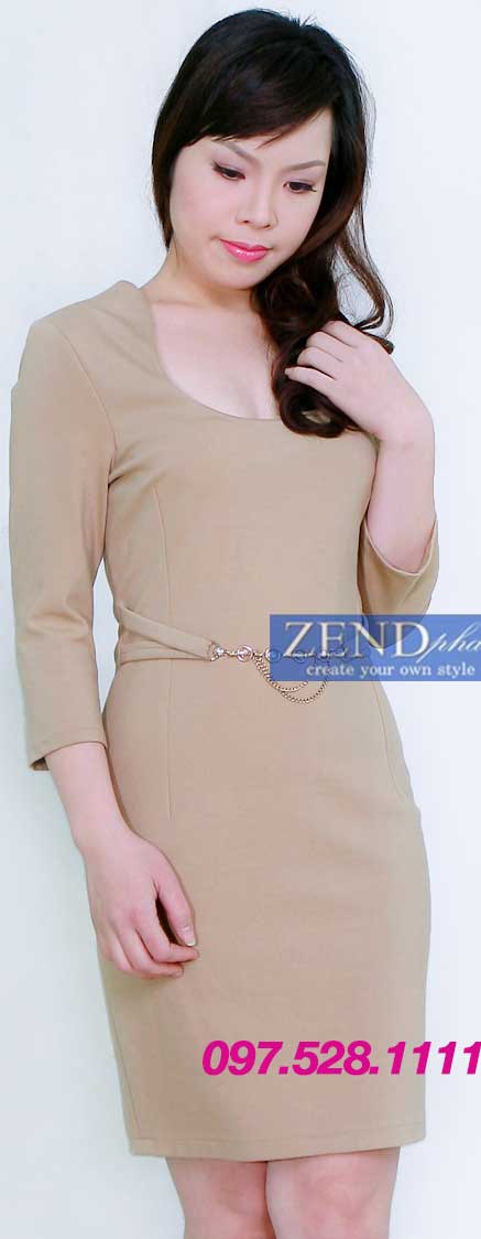đầm ôm phối zen cách điệu