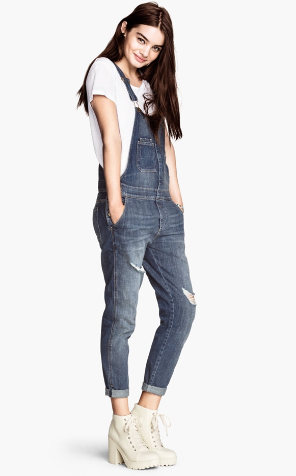 Bộ quần áo yếm jean