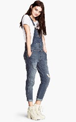Bộ quần áo yếm jean