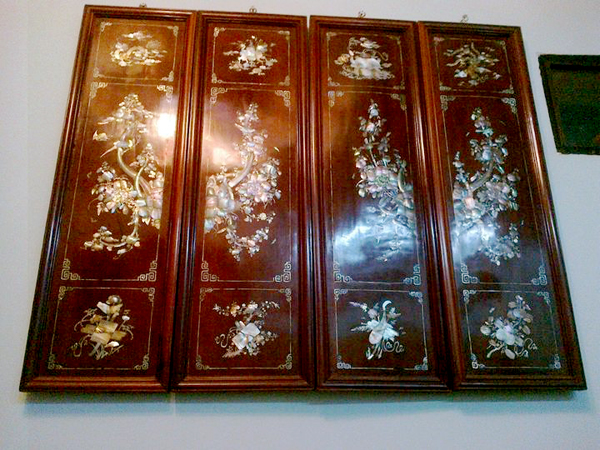 Bình phong khảm trai