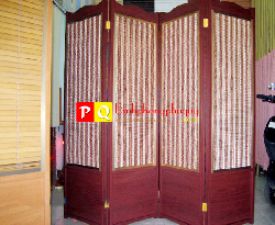 Bình phong nhôm giả gỗ
