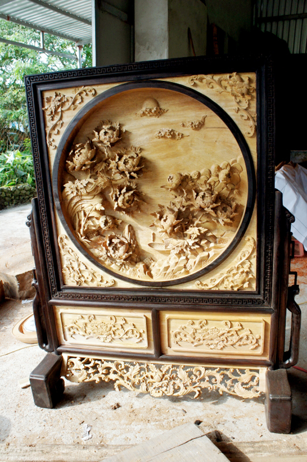 Bình phong gỗ Đồng Kỵ