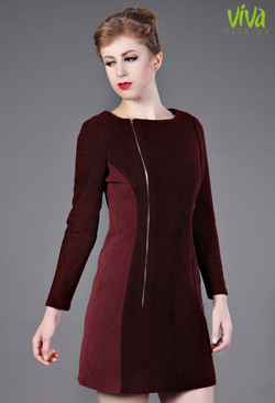 Váy dạ khóa phá cách - ViNa VWO-31F-DRS0144